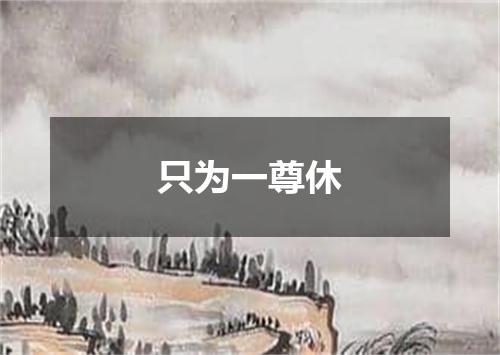 只为一尊休
