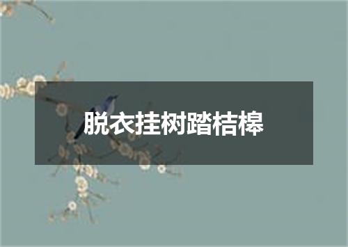 脱衣挂树踏桔槔