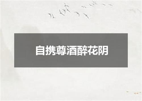 自携尊酒醉花阴