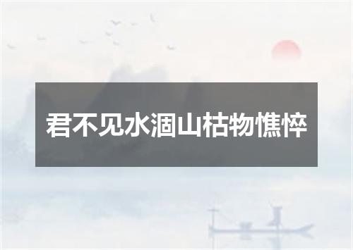 君不见水涸山枯物憔悴