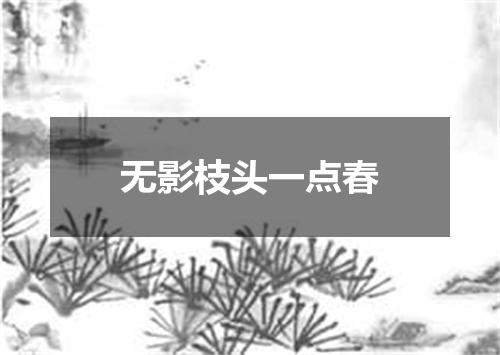 无影枝头一点春