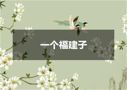 一个福建子