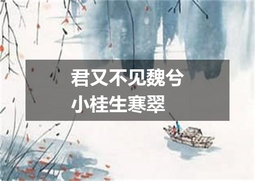 君又不见魏兮小桂生寒翠