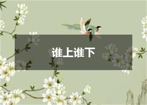 谁上谁下