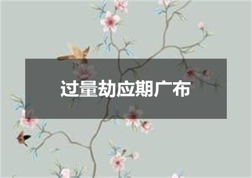过量劫应期广布