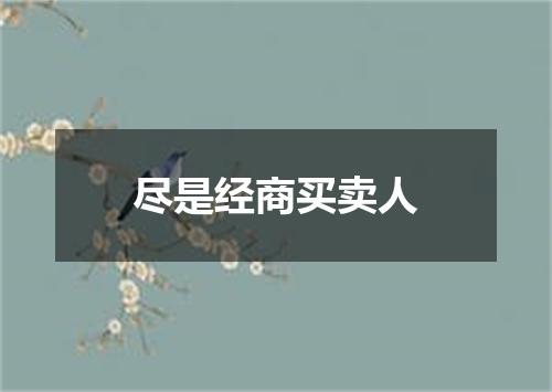 尽是经商买卖人