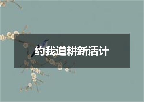 约我道耕新活计