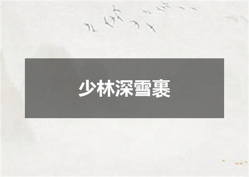 少林深雪裹