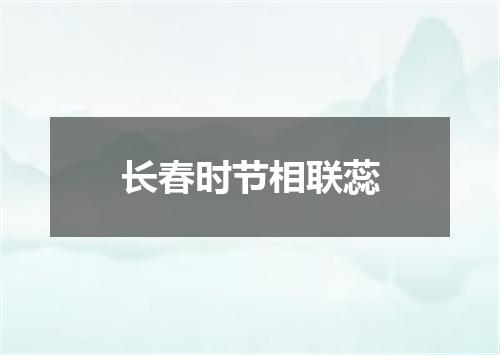 长春时节相联蕊