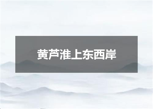 黄芦淮上东西岸