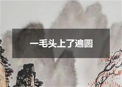 一毛头上了遍圆