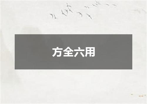 方全六用
