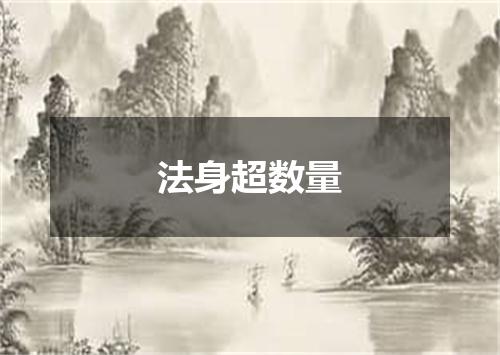 法身超数量