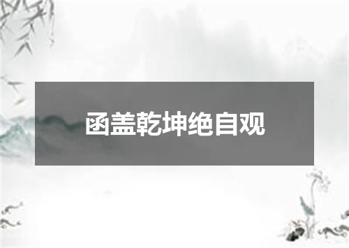 函盖乾坤绝自观