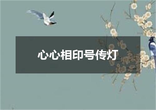 心心相印号传灯