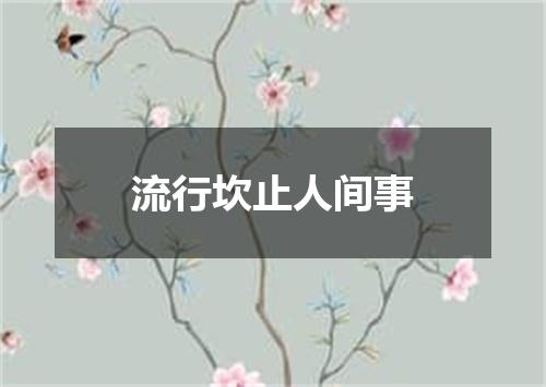 流行坎止人间事