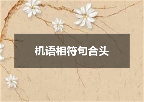 机语相符句合头