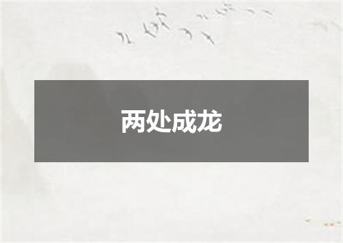 两处成龙