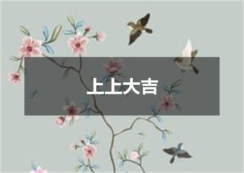 上上大吉