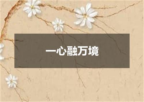 一心融万境
