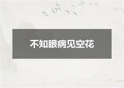 不知眼病见空花
