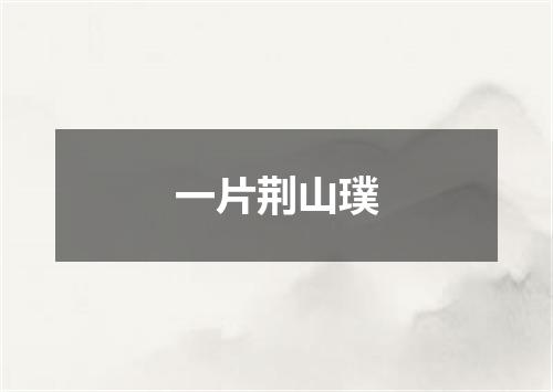 一片荆山璞