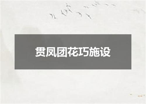 贯凤团花巧施设