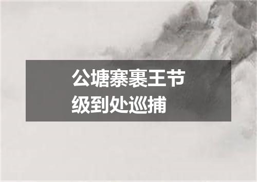 公塘寨裹王节级到处巡捕