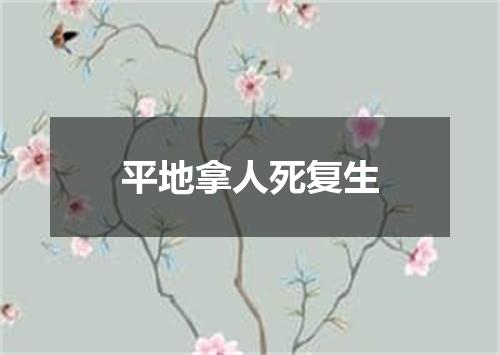 平地拿人死复生