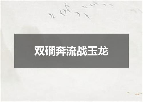 双磵奔流战玉龙