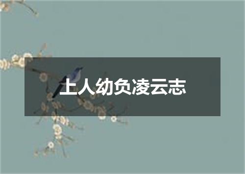 上人幼负凌云志