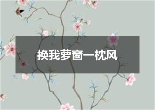 换我萝窗一枕风