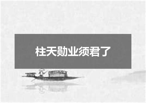 柱天勋业须君了