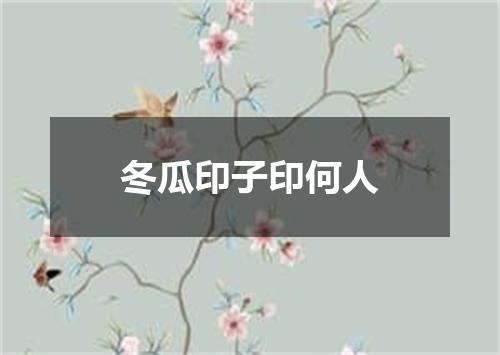 冬瓜印子印何人