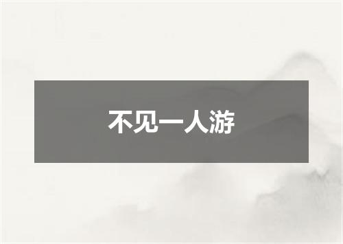 不见一人游