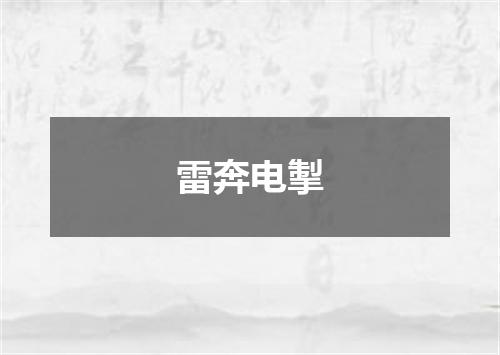 雷奔电掣