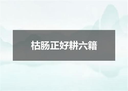 枯肠正好耕六籍