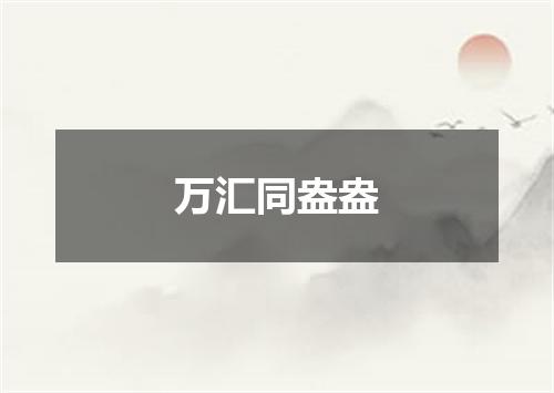 万汇同盎盎