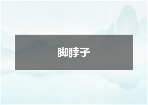 脚脖子