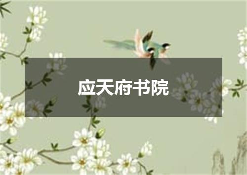 应天府书院
