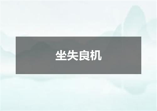 坐失良机