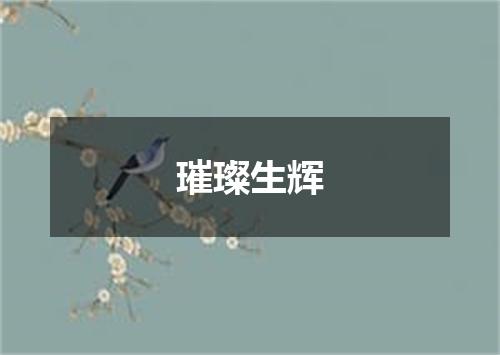 璀璨生辉