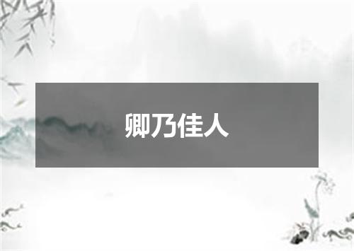 卿乃佳人
