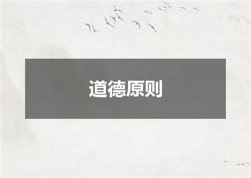 道德原则