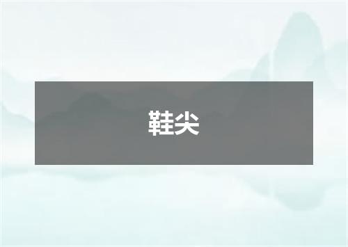 鞋尖