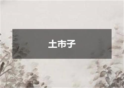 土市子