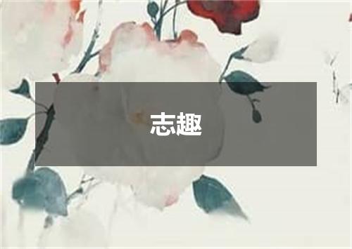 志趣