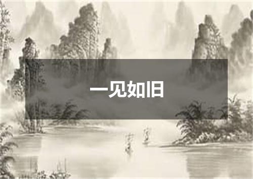 一见如旧