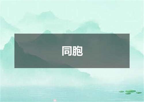 同胞