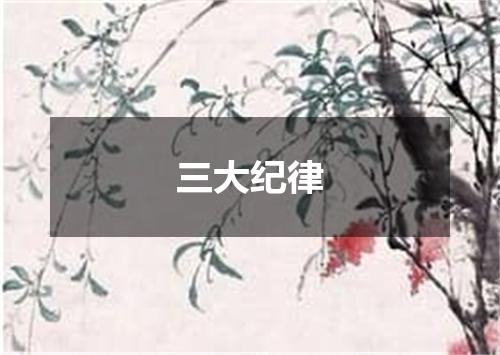 三大纪律